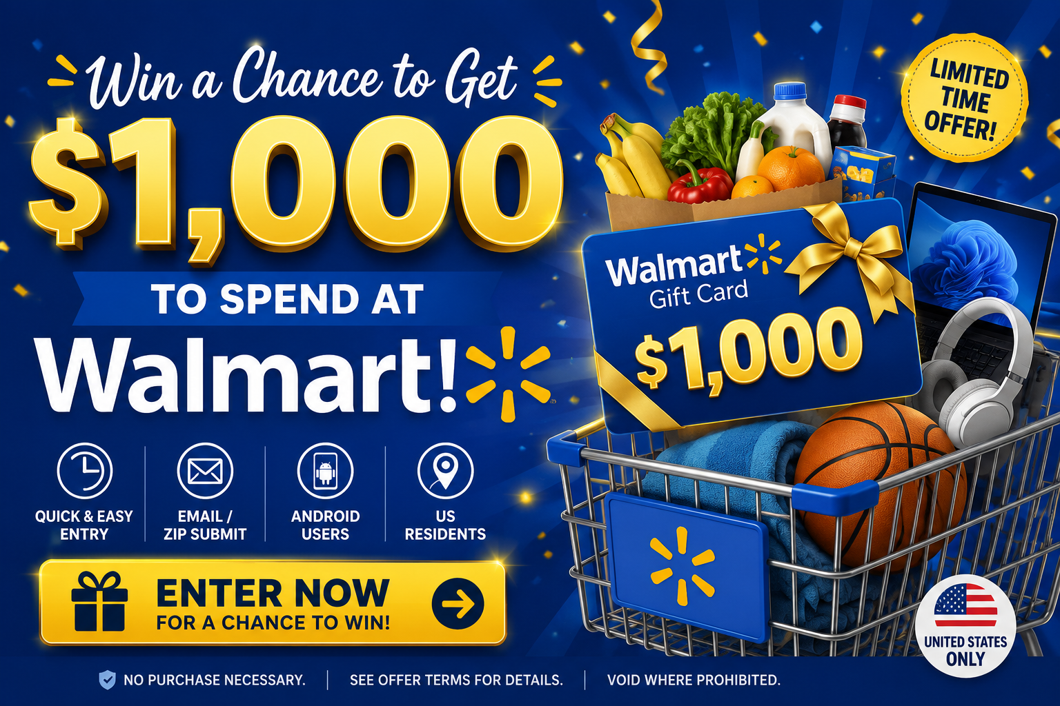 Win a Chance to Get a $1,000 Walmart Gift Card – Here's How to Enter